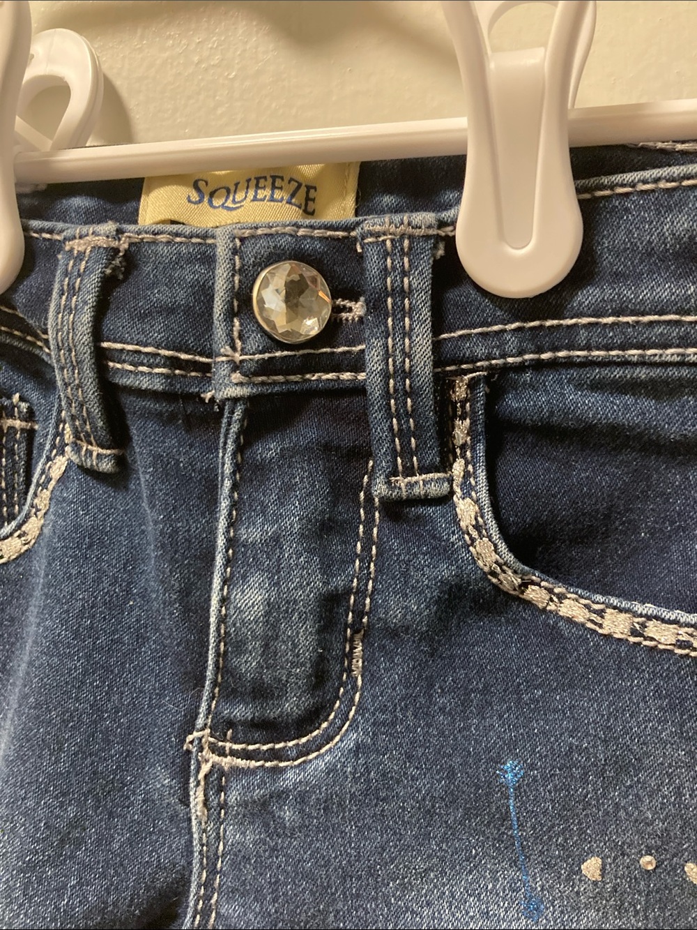 Squeeze Rhinestone Jeans - Picture 3 of 4